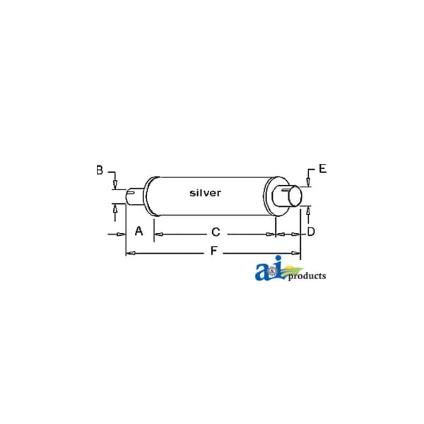 Muffler 5" x4.9" x24"